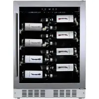 Dunavox Unterbau-Weinkühler FLOW-40 DAUF-40.138B, Höhe 813 mm, 40 Flaschen, Schwarz