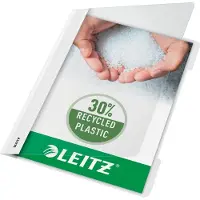 Leitz Schnellhefter 4191, DIN A4, PVC, 25 Stück, weiß