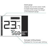 Shimano Informationsdisplay und Schaltereinheit integriert SC-EN500 Informati....