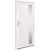 vidaXL Haustür Weiß 98x200 cm PVC