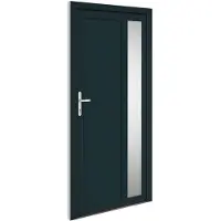 vidaXL Haustür Anthrazit 98x200 cm PVC
