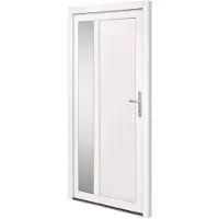 vidaXL Haustür Weiß 98x200 cm PVC