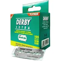 Derby Extra Super Stainless Grün Double Edge Rasierklingen 100 Stück