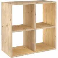 Astigarraga Fächerschrank offen - 4 Fächer - PEFC Kiefer - 71x71cm