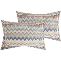 Missoni Kissenbezüge Andres Black Multicolor Baumwolle (Set von 2)-60 x 70 cm