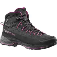 La Sportiva - Approach-Schuhe mit GORE-TEX - TX4 Evo Mid GTX W Carbon/Springtime für Damen aus Leder - Größe 37,5 - schwarz