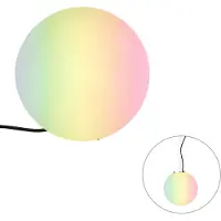QAZQA Smarte Außenleuchte Weiß 25 cm IP65 inkl WiFi A60 Nura