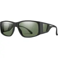 Smith - Sonnenbrillen - Monroe Peak Matte Black Chromapop Polarized Gray Green - schwarz