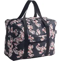 Sonstige Verlage Reisetasche aus Polyestergewebe, Magnolie, faltbar, bis 30 kg belastbar