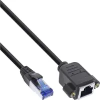 Goobay CAT 6A Verlängerungskabel, S/FTP (PiMF), schwarz