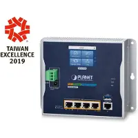 Planet IP30 Industrial Wall-mount, Gigabit Ethernet, Blau, Grau