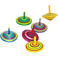 Small Foot Kreisel-Set 6-teilig 6 cm
