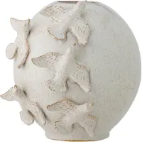 Creative Collection Abira Vase Natur - , Beige, für Wohnzimmer, Stein