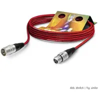 Hicon Sommer Cable SGHN-0100-RT XLR Tilslutningskabel [1x XLR-b?sning 3-polet - 1x XLR-stik 3-polet] 1.00 m R?d