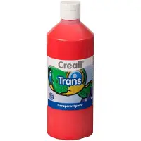 Creall transparente Farbe rot 500ml - Bastelfarbe für Kinder