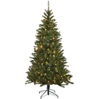 Black Box Künstliche Weihnachtsbaum Kingston - 125x125x230 cm - PVC - Grün