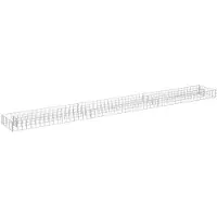 vidaXL Gabionen-Hochbeet Verzinkter Stahl 270x30x10 cm