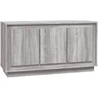 vidaXL Sideboard Grau Sonoma 102x35x55 cm Holzwerkstoff