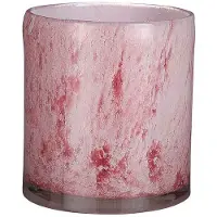 Sfeer voor jou Mica Glas Vase Estelle zylinder hellrosa, 18,5 x 17 cm GLO660652692