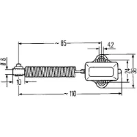 Hella Schalter, Bremsleuchte 6DD 001 551-011