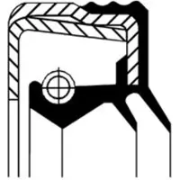 CORTECO Wellendichtring Differential 12015692B Antriebsachse FPM (Fluor-Kautschuk)