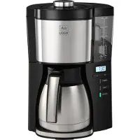 Melitta 1025-18, Filterkaffeemaschine, 1,375 l, 1000 W, Schwarz, Silber