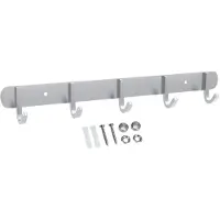 Intirilife Garderobenleiste mit 5 Haken