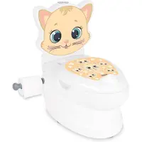 Pilsan Töpfchen Kitty 07563 Toilettenpapierhalter, Musik Licht Behälter bis 25kg weiß