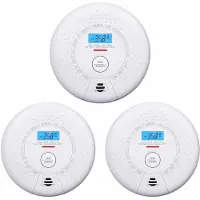 X-Sense SC01 Kombinationsalarm 3 Stück Set - Rauch und Kohlenmonoxid - 10-Jahres-Batterie und Figaro-Sensor - Rauchmelder und Kohlenmonoxidmelder