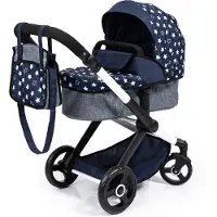 Bayer Design 17015AA Combi Poppenwagen Xeo, tas, blauw, sterren