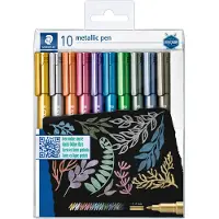 Staedtler Filzstifte - 10 st. - Metallic Calligraphy - 1-2 mm - - One Size - Filzstifte