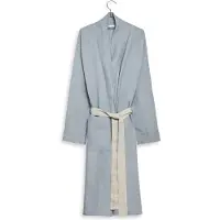 Yumeko Bademantel Gewaschenes Leinen M Blau - Eco, Bio & Fairtrade