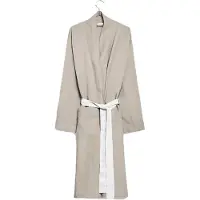 Yumeko Bademantel Gewaschenes Leinen L Naturell - Eco, Bio & Fairtrade