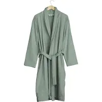 Yumeko Bademantel Baumwolle L Grün - Eco, Bio & Fairtrade