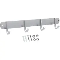 Intirilife Garderobenleiste mit 4 Haken