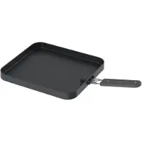 Cadac Glatte Universal-Grillplatte für 2-Cook 3 aus Aluminium mit Griff 25 x 27 cm 98715C