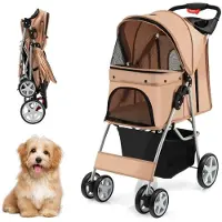 Coast Hundeauto Haustierbuggy bis zu 15 kg 81 x 45 x 101 cm beige