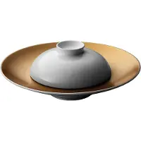 Berghoff Präsentationsschüssel mit Schale Gem Line Bronze / Off-White