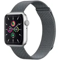 IMoshion Magnetisches Milanaise Armband für Apple Watch | 38/40/41/42 mm - Größe S - Dunkelgrau
