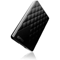 Silicon Power External HDD Diamond D06 1TB 6,35cm 2,5Zoll USB 3.2 Black Classic and stylish diamond-