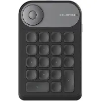 HUION Grafiktablett keydial mini K20 Zifferntastatur Tragbare kabellose Zifferntastatur mit Whlfunktion und 18 Tastenkombinationen fr grafische Tablets mit Bildschirm