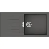 Hansgrohe S52 S520-F480 Einbauspüle 480 mit Abtropffläche, Steingrau
