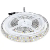 V-TAC LED-Streifen, wasserdicht, IP65, für den Außenbereich, 11 W, 5 Meter lang, SMD 5050, hohe Helligkeit, Licht: 4000 K, Naturweiß, Klebestreifen und Abdeckung aus Silikon, 12 Volt