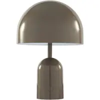 Tom Dixon Bell Portable Tischleuchte H28 IP44 Taupe - , BELL PORTABLE, dimmbar, Grau, für Wohnzimmer, Kunststoff, Design