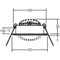 Brumberg BB03 LED-Einbauspot, on/off Anschlussbox chrom