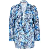 DIDI Travel Blazer Mida In Offwhite With Blue Azur Fusion Print Größe: 42 | Blazer Outlet | Damen | Blau