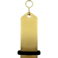 Combicraft Midi Bumerang Gold, 75 x 30 mm- 5 Stück - Schlüsselanhänger aus massivem Aluminium
