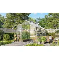 Pergart Vitavia, Gewächshaus "Jamaika" inkl. Ready2Grow Zubehör-Set, aluminium eloxiert, 8,3 m², 6 mm HKP