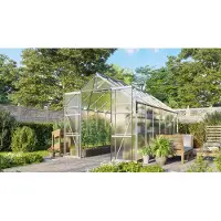 Pergart Vitavia Gewächshaus "Jamaika" inkl. Ready2Grow Zubehör-Set aluminium eloxiert 11,5 m² 6 mm HKP