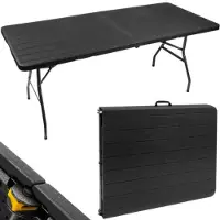 Gardlov 12280 Klapptisch 180 x 74 cm, schwarz